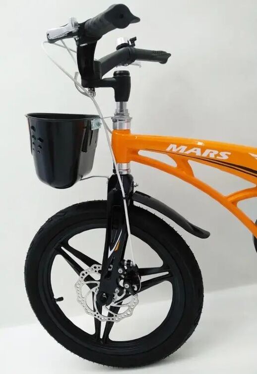 Велосипед дитячий двоколісний MARS-18 Помаранчевий дискові гальма колеса 18 дюймів