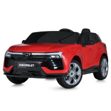 Дитячий двомісний електромобіль Машина M 5110EBLR-3(24V) Chevrolet м'яке сидіння, червоний