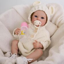 Вініловий ПУПС-лялька 49 см ручної роботи з гарними очима Baby Born - реалістичне немовля-пупсик!