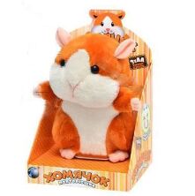 Інтерактивна Іграшка М'який Хом'ячок Повторюшка Bambi MP 0729 зі звуковими ефектами / для дівчинки та хлопчика