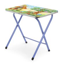 Дитячий столик зі стільчиком Bambi A19-HOME Будинок синій складаний**