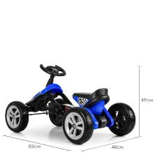 Дитячий педальний карт на Єва колесах Bambi M 4087E-4 синій **