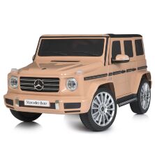 Дитячий одномісний електромобіль джип Mercedes M 5028EBLR-17 м'яке сидіння, 4 мотори / бежевий