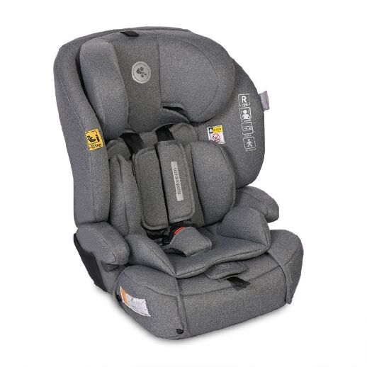 Автокрісло дитяче Lorelli Benevento Isofix 9-36 кг Grey кріплення ISOFIX сіре