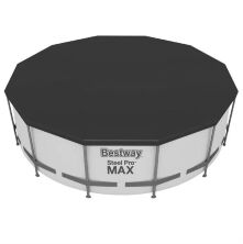 Каркасний круглий басейн Bestway 56420 (366х122см) зі сходами тентом і картриджних фільтр-насосом