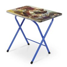 Дитячий складаний столик зі стільчиком Bambi A19-PANDA "Панда Кунг-Фу" синій**