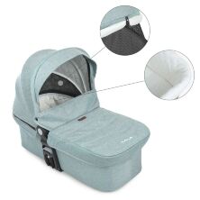 Універсальна дитяча коляска 2в1 EL CAMINO ME 1085 SAGA Denim Ash Blue з прогулянковим блоком і люлькою Блакитна