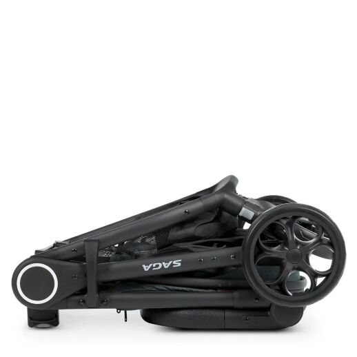 Універсальна дитяча коляска 2в1 EL CAMINO ME 1085 SAGA Denim Ash Blue з прогулянковим блоком і люлькою Блакитна