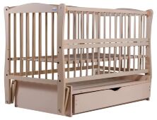 Ліжко Babyroom Еліт різьблення маятник, ящик, відкидний пліч-DER-7 бук слонова кістка