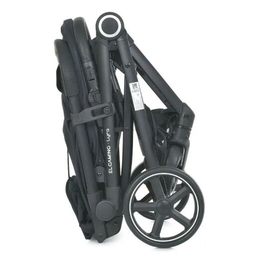 Дитяча коляска El Camino 1099 Lyra з чохлом на ніжки Black