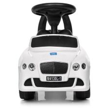 Дитяча каталка-толокар Bambi Bentley M 4130 L-1 шкіряне сидіння біла