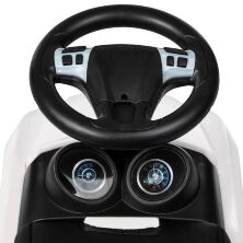 Дитяча каталка-толокар Bambi Bentley M 4130 L-1 шкіряне сидіння біла