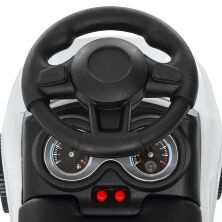 Машина каталка толокар BAMBI M 4122L-1 шкіряне сидіння музика світло біла**