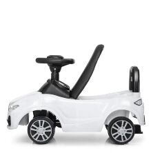 Машина каталка толокар BAMBI M 4122L-1 шкіряне сидіння музика світло біла**