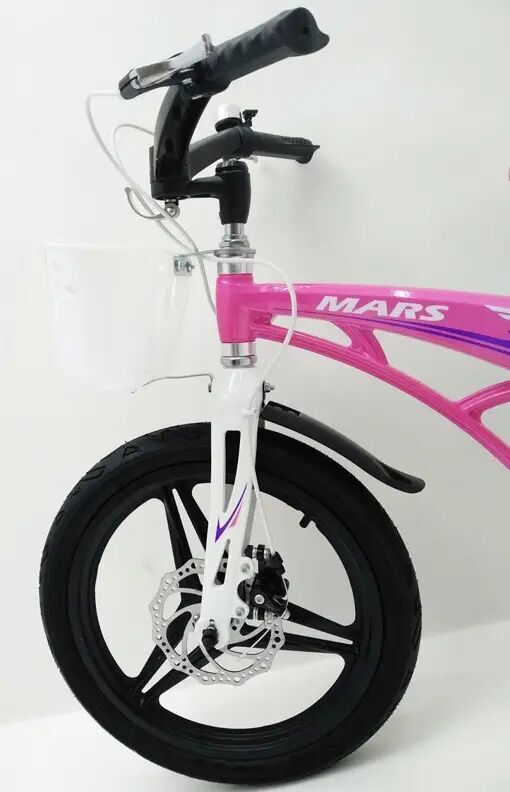 Велосипед дитячий двоколісний MARS-18 Рожевий дискові гальма колеса 18 дюймів