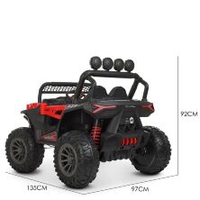 Дитячий двомісний електромобіль машина джип квадроцикл баггі Bambi Racer 4WD M 4453EBLR-3 червоний**