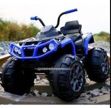 Дитячий електро квадроцикл електромобіль T-737/1 на EVA колесах з MP3 / синій