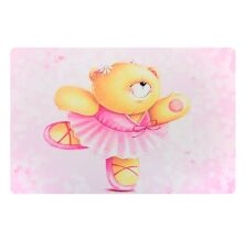 Дитячий дерев'яний столик з двома стільчиками Bambi 501-23 рожевий Ведмедик**