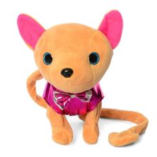 Інтерактивне тварина М'яка іграшка Плюшева Собачка "Кіккі на повідку" M 4306 I UA д/в 2 кольори**