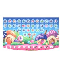 Дитяча парта регульована шкільна зі стільцем 904-138(UA) малюнок Будиночки**