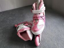 Ролики Дитячі Блакитні — Білі розсувні Profi A 10077-S розмір (31-34)