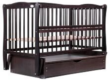 Ліжко Babyroom Еліт різьблення маятник, ящик, відкидний пліч-DER-7 бук венге