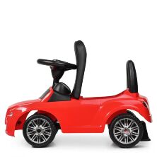 Дитяча каталка-толокар Bambi Bentley M 4130 L-3 шкіряне сидіння червона