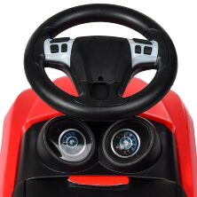 Дитяча каталка-толокар Bambi Bentley M 4130 L-3 шкіряне сидіння червона