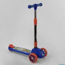 Самокат триколісний 27043 Best Scooter MAXI складаний кермо синій