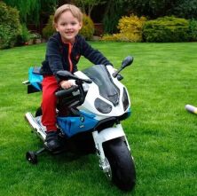 Дитячий електро-мотоцикл BMW JT 528 світло фар та звук двигуна