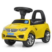 Дитяча каталка толокар Bambi Racer BMW M 3147B-6 з музикою та світлом, на батарейках / жовта