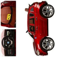 Дитячий електромобіль легкова машина Bambi M 2762(MP4)EBLRS-3 червоний автопокраска з ручкою **