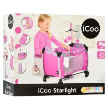 Іграшковий ляльковий манеж ліжко для ляльок HAUCK D90648 карусель з підвісками рожевий