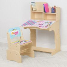 Дитяча парта растишка Bambi B 2071-20 Париж рожевий