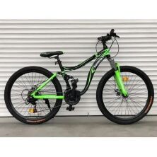 Спортивний велосипед двоколісний TopRider 910 колеса 26 дюймів / 21 швидкість / SHIMANO / Салатовий
