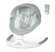 Дитяча электрокачель-шезлонг Заколисуючий центр ME 1074 MYLA Soft Mint сірий з зеленим **