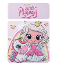 Дитяча парта регульована шкільна зі стільцем 904-108 (EN) біла / малюнок Принцеса**