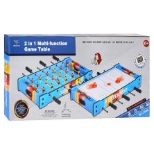 Настільна гра 2в1 Футбол настільний на штангах + Повітряний хокей 2400 / у дерев'яному корпусі