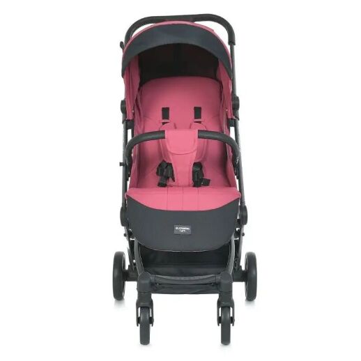 Дитяча прогулянкова коляска El Camino 1099 Lyra з чохлом на ніжки Rose