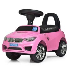 Дитяча каталка толокар Bambi Racer BMW M 3147B-8 з музикою та світлом, на батарейках / рожева для дівчинки