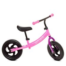 Беговел велобіг від толокар дитячий PROFI KIDS дитячий колеса 12 дюймів M 5457-4 рожевий **