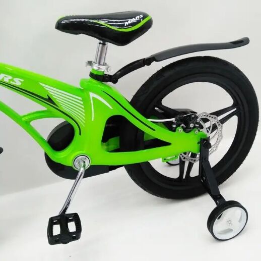 Велосипед дитячий двоколісний MARS-18 Зелений дискові гальма колеса 18 дюймів
