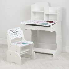Дитяча парта растишка Bambi B 2071-20 Париж рожевий