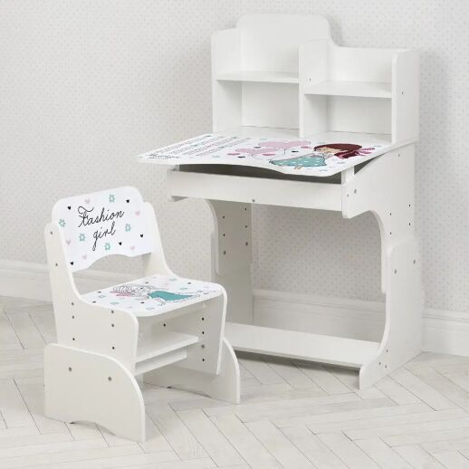 Дитяча парта растишка Bambi B 2071-20 Париж рожевий