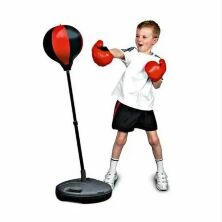 Дитячий боксерський набір на стійці (груша підлогова з рукавичками) Profi Boxing MS 0332 Висота 90/130 см **