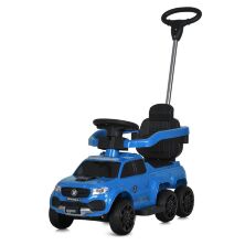 Дитяча машинка каталка-толокар M 5900EL-3 з батьківською ручкою та бампером, MP3, USB, шкіряне сидіння