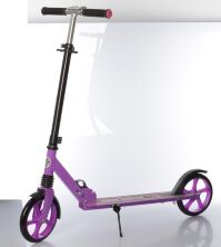 Дитячий підлітковий двоколісний складаний самокат iTrike SR 2-049-1-V алюмінієвий /ПУ колесах / фіолетовий