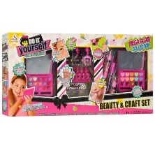 Ігровий набір декоративна КОСМЕТИКА для дівчинки дитячий J-125 (набір для манікюру+лак+тіні+помада)