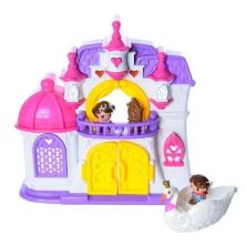 Ігровий набір Будиночок для ляльок Замок Keenway 32903 ляльковий Дім із чотирма лялечками / звук і світло