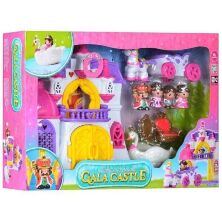 Ігровий набір Будиночок для ляльок Замок Keenway 32903 ляльковий Дім із чотирма лялечками / звук і світло